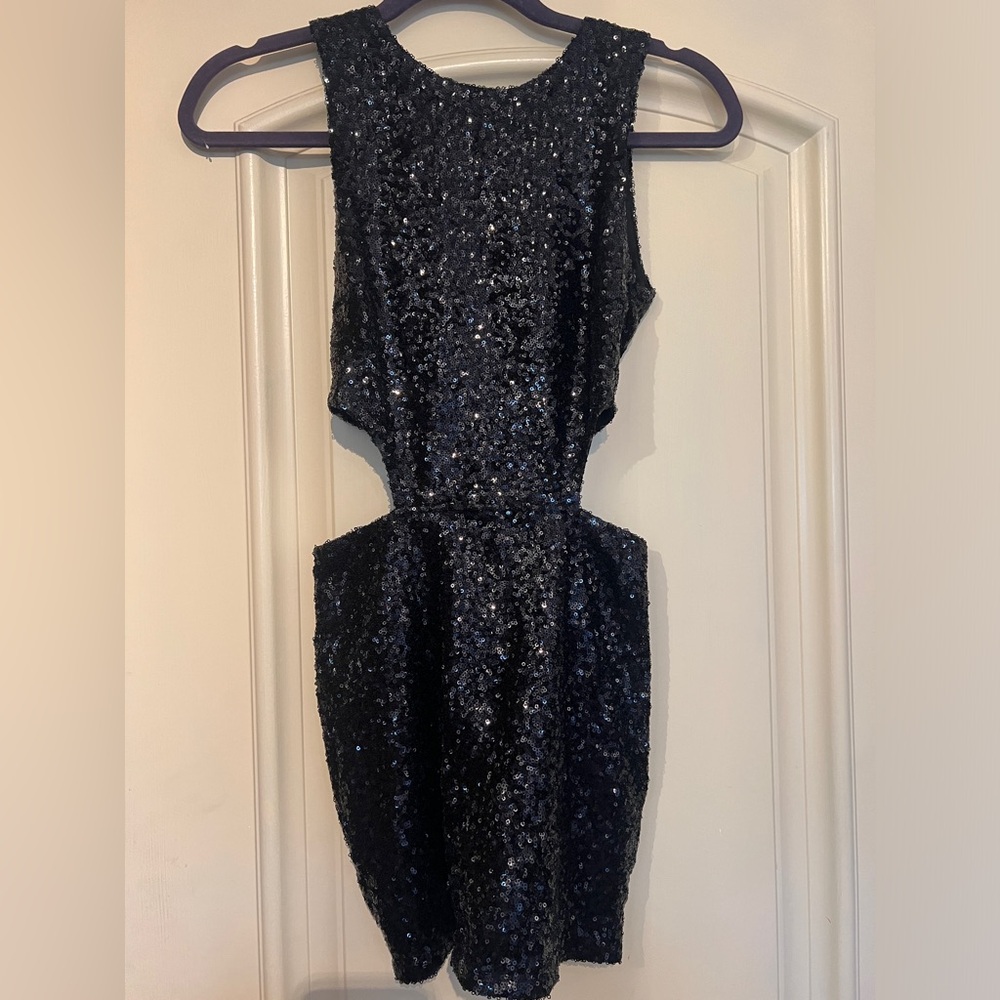 Dress Tobi XXS Black Sequin Mini